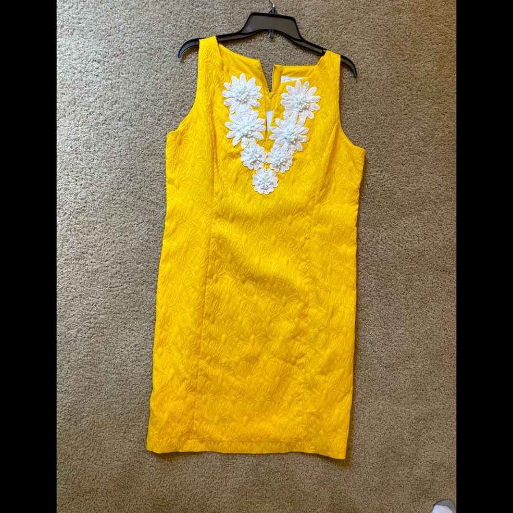 Yellow sunflower brook midi sundress